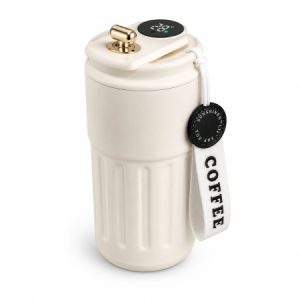 LED Thermal Mug (460ML Cream)