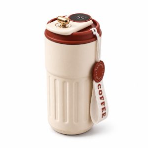 LED Thermal Mug (460ML Maroon)