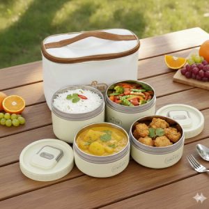 4 Layer Lunch Box Set (4 PCS)
